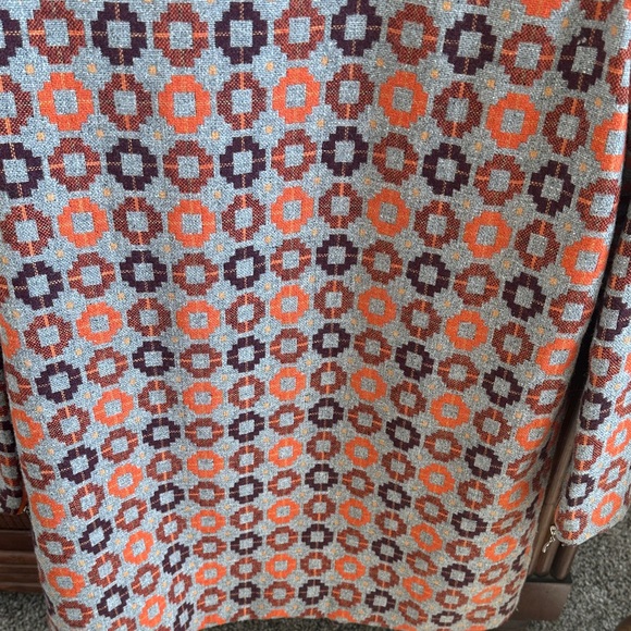Colorful Geometric Patterned Vintage Coat - Picture 8 of 9